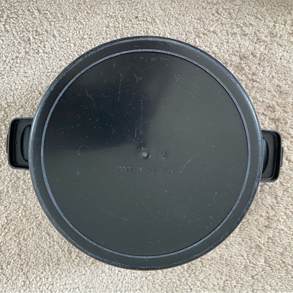 The Pampered Chef 8 Cup 2 Quart Micro Cooker Steamer Strainer Black 2778 - Picture 6 of 8